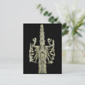 Carte Postale Figure de la déesse indoue Kali (Debout devant)