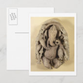 Carte Postale Figure de la dynastie Ganapati, Chandella (grès) (Devant / Derrière)