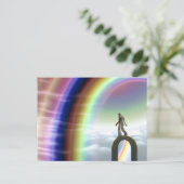 Carte Postale Figure de mystère au Stargate interdimensionnel (Debout devant)