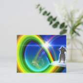 Carte Postale Figure de mystère au Stargate interdimensionnel (Debout devant)