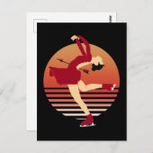 Carte Postale Figure de skating (Devant / Derrière)