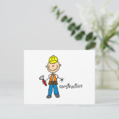 Carte Postale Figure de stylet de construction (Debout devant)