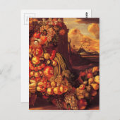 Carte Postale Figure d'été assise par Giuseppe Arcimboldo (Devant / Derrière)