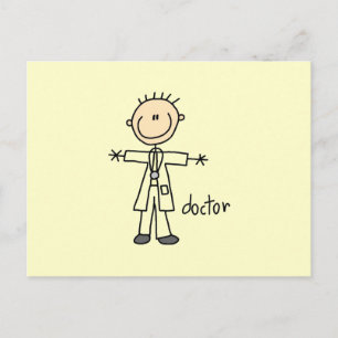Carte Postale Figure Docteur Stick