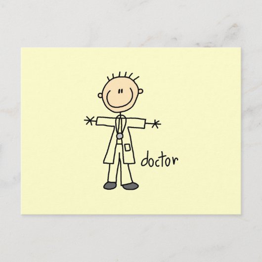 Carte Postale Figure Docteur Stick (Devant)