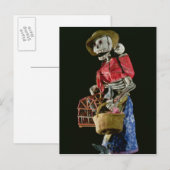 Carte Postale Figure du Jour des morts (Devant / Derrière)