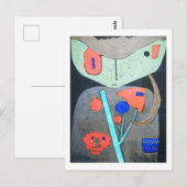 Carte Postale Figure du théâtre oriental, Paul Klee (Devant / Derrière)