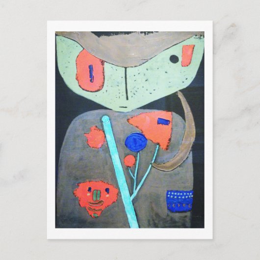 Carte Postale Figure du théâtre oriental, Paul Klee (Devant)