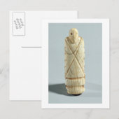 Carte Postale Figure d'un homme barbu (ivoire d'éléphant) (Devant / Derrière)