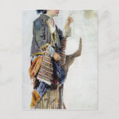Carte Postale Figure d'une fille en costume turc, 19ème siècle (Devant)