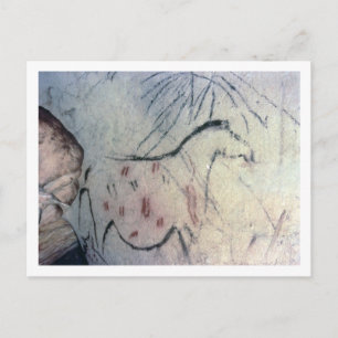 Carte Postale Figure d'une jument enceinte avec marquis de ligne