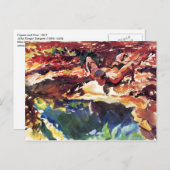 Carte Postale Figure et pool par Sargent (Devant / Derrière)