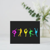 Carte Postale Figure Skaters Pastel Rainbow (Debout devant)