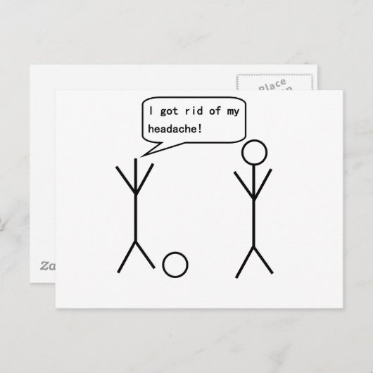 Carte Postale Figure Stick (Devant / Derrière)