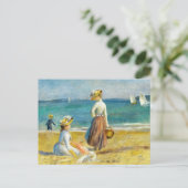 Carte Postale Figures sur la plage, Auguste Renoir Art (Debout devant)