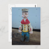 Carte Postale Figurine de marin (Devant / Derrière)