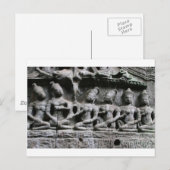 Carte Postale figurines de pierre à ta prohm (Devant / Derrière)