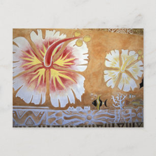 Carte Postale Fiji, art mural.
