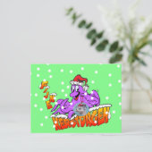 Carte Postale Fijne Kerstdagen Octopus Briefkaart (Debout devant)