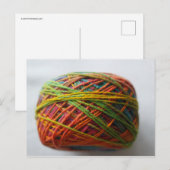Carte Postale Fil à main coloré (Devant / Derrière)