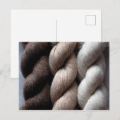 Carte Postale Fil Brown crème beige couleur Alpaca (Devant / Derrière)