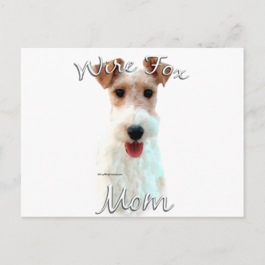 Carte Postale Fil Fox Terrier Maman 2 (Devant)