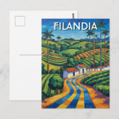 Carte Postale Filandia Colombia Travel (Devant / Derrière)