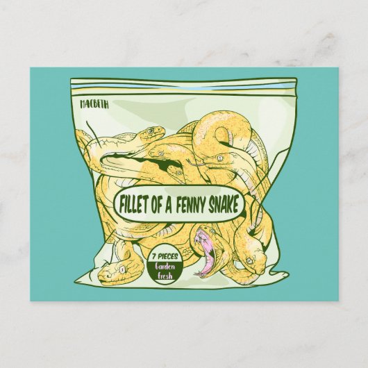 Carte Postale FILET D'UNE FENNY SNAKE Macbeth (Devant)