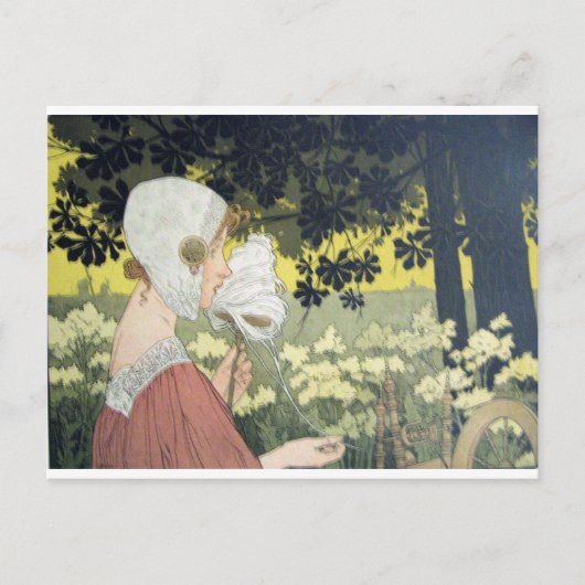 CARTE POSTALE FILEUR BRODEUSE (Devant)