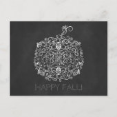 Carte Postale Filigree Chalkboard Automne Automne Automne Automn (Devant)