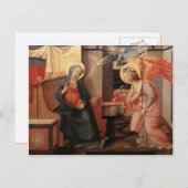 Carte Postale Filippo Lippi - Annonciation (Devant / Derrière)
