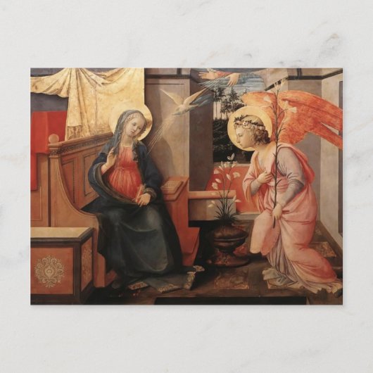 Carte Postale Filippo Lippi - Annonciation (Devant)