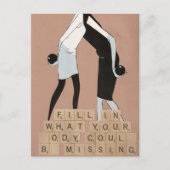 Carte Postale Fill in what your body could be missing (Devant)