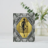 carte postale fille (Debout devant)