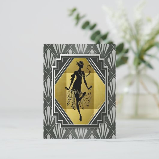 carte postale fille (Debout devant)