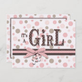 Carte postale fille (Devant / Derrière)