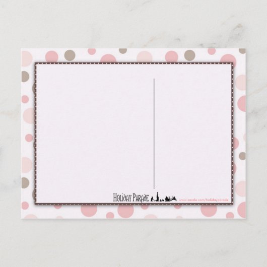 Carte postale fille (Dos)