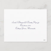 Carte postale fille (Dos)