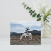 Carte Postale Fille à cheval (Debout devant)