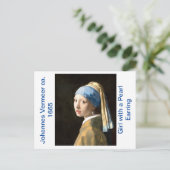 Carte Postale Fille à oreille perle (vers 1665) (Debout devant)