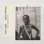 Carte Postale Fille africaine (Devant / Derrière)