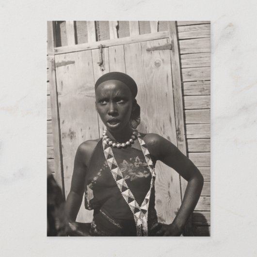 Carte Postale Fille africaine (Devant)