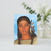 Carte Postale Fille amérindienne (Debout devant)