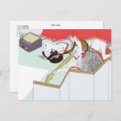 Carte postale fille amour (Devant / Derrière)