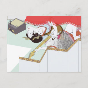 Carte postale fille amour