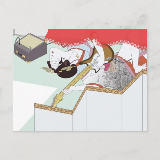 Carte postale fille amour (Devant)