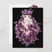 Carte Postale Fille Anime Neko Anime (Devant / Derrière)
