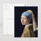 Carte Postale Fille au collier de perles 1665 (Devant / Derrière)