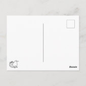 Carte postale Fille au renard (Dos)