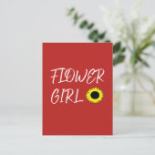 Carte Postale Fille aux tournesols (Debout devant)